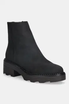 U.S. Polo Assn. botine HANNAH002 culoarea negru, cu toc drept, HANNAH002W/EH1 imagine