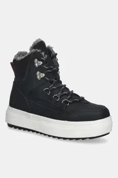 U.S. Polo Assn. botine ICY007 culoarea negru, cu toc plat, izolat, ICY007W/EUH1 imagine
