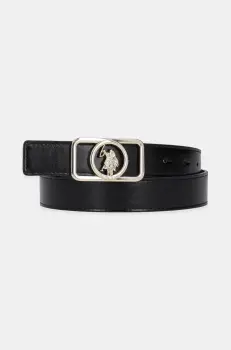 U.S. Polo Assn. curea Gardena femei, culoarea negru, AEUGC2637WAJ imagine