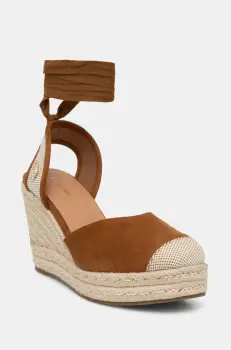 U.S. Polo Assn. espadrile STEFY culoarea maro, toc pana, STEFY001W/5HT2 imagine