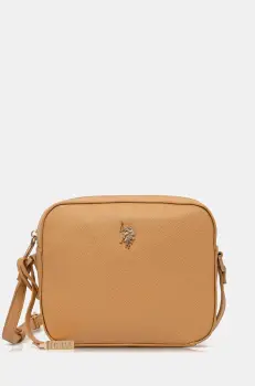 U.S. Polo Assn. geanta Jones culoarea bej, BEUJE8655WVP imagine