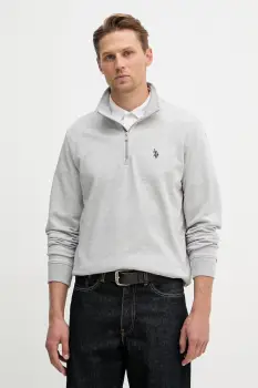 U.S. Polo Assn. hanorac barbatesc cu bumbac DHM LB 1/4 ZIP imagine