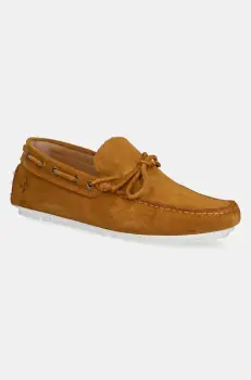 U.S. Polo Assn. mocasini din piele intoarsa PABLO001M/5S1 barbati, culoarea maro, PABLO imagine