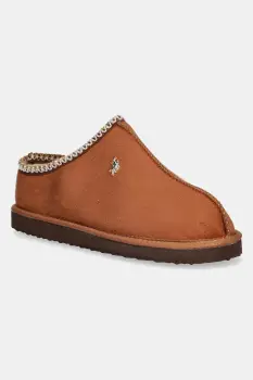 U.S. Polo Assn. papuci de casa VERENY001 culoarea maro, VERENY001W/EH1 imagine