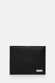 U.S. Polo Assn. portofel de piele Utah barbati, culoarea negru, WEUUA2611MHA imagine