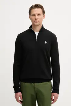 U.S. Polo Assn. pulover pentru barbati, din bumbac COTTON 1/4 ZIP NECK imagine