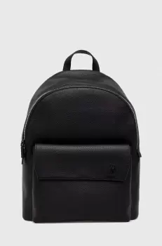 U.S. Polo Assn. rucsac barbati, culoarea negru, mare, neted imagine