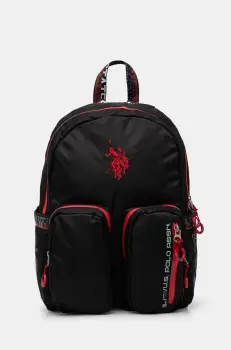 U.S. Polo Assn. rucsac Bozeman barbati, culoarea negru, mare, cu imprimeu, BIUB65679MIA imagine