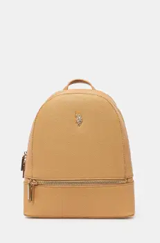 U.S. Polo Assn. rucsac Jones femei, culoarea maro, mic, uni, BEUJE8653WVP imagine