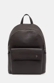 U.S. Polo Assn. rucsac Seattle barbati, culoarea maro, mare, neted, BEUS35746MVP imagine