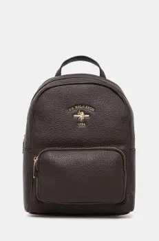U.S. Polo Assn. rucsac Stanford femei, culoarea maro, mic, neted, BIUSS6211WVP imagine