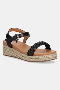 U.S. Polo Assn. sandale ASTRID femei, culoarea negru, toc pana, ASTRID001W/5Y1 imagine