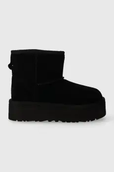 UGG cizme de zapada din piele intoarsa CLASSIC MINI PLATFORM imagine