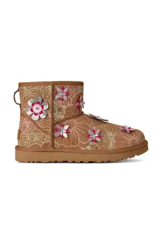 UGG cizme de zapada din piele intoarsa W Classic Mini Meadow imagine
