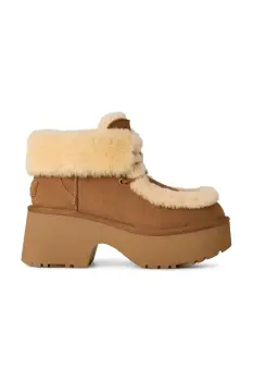UGG cizme din piele intoarsa Esmee Lace Up imagine