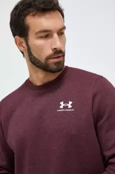 Under Armour bluza barbati, culoarea bordo, cu imprimeu imagine