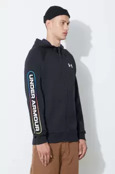 Under Armour bluza barbati, culoarea negru, cu gluga, neted 1361603-001 imagine