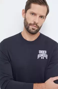 Under Armour bluza barbati, culoarea negru, cu imprimeu imagine