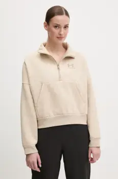 Under Armour bluza femei, culoarea bej, melanj, 1386460 imagine