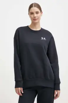 Under Armour bluza femei, culoarea negru, cu imprimeu imagine