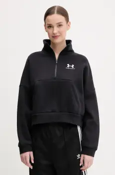 Under Armour bluza femei, culoarea negru, melanj, 1386460 imagine