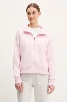 Under Armour bluza femei, culoarea roz, neted imagine