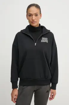 Under Armour bluza Icon HWT Terry femei, culoarea negru, cu imprimeu, 1386495 imagine