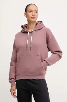 Under Armour bluza Project Rock culoarea maro, cu gluga, cu imprimeu, 6005087 imagine