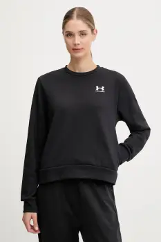 Under Armour bluza Rival Terry culoarea negru, cu imprimeu, 1389659 imagine
