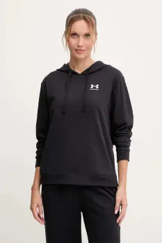 Under Armour bluza UA Rival culoarea negru, cu gluga, cu imprimeu, 6005511 imagine