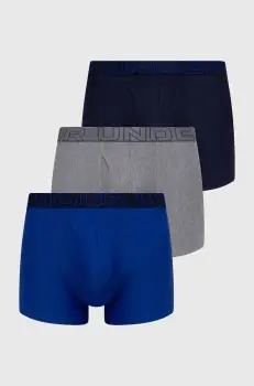 Under Armour boxeri 3-pack barbati, culoarea albastru marin imagine