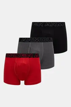 Under Armour boxeri 3-pack barbati, culoarea gri imagine