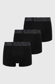 Under Armour boxeri 3-pack barbati, culoarea negru imagine