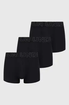 Under Armour boxeri 3-pack barbati, culoarea negru imagine