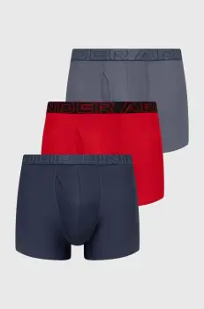 Under Armour boxeri 3-pack barbati, culoarea rosu imagine
