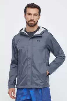 Under Armour geaca de ploaie barbati, culoarea gri, de tranzitie 1374644-BLACK imagine