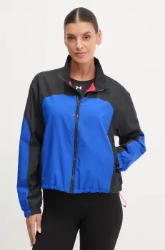 Under Armour geaca Project Rock femei, culoarea negru, de tranzitie, 1389706 imagine