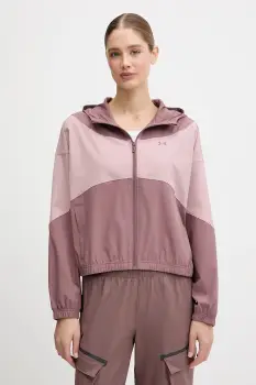 Under Armour geaca Rival Woven culoarea maro, de tranzitie, 6004849 imagine