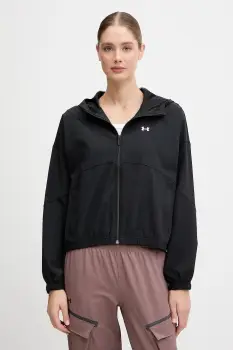 Under Armour geaca Rival Woven culoarea negru, de tranzitie, 6004849 imagine