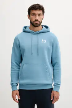 Under Armour hanorac cu gluga barbatesc cu bumbac Essential Fleece imagine