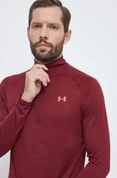 Under Armour hanorac de antrenament Tech 2.0 culoarea bordo, melanj imagine