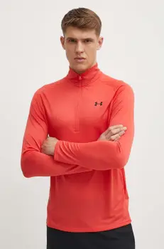 Under Armour hanorac de antrenament Tech 2.0 culoarea rosu, melanj imagine