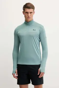Under Armour hanorac de antrenament UA Tech Utility culoarea verde, cu imprimeu, 6004963 imagine