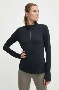 Under Armour hanorac de jogging Qualifier Run 1 culoarea negru, neted imagine