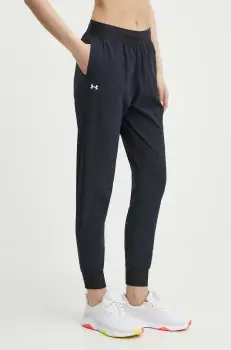 Under Armour pantaloni de antrenament ArmourSport culoarea negru, high waist imagine