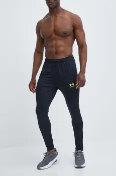 Under Armour pantaloni de antrenament Challenger culoarea negru, neted imagine