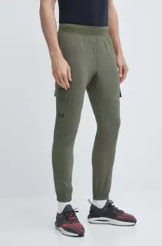 Under Armour pantaloni de antrenament culoarea verde imagine