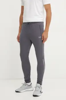 Under Armour pantaloni de antrenament Vanish Cold Weather culoarea gri, cu imprimeu, 1387795 imagine
