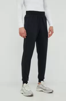 Under Armour pantaloni de trening Armour Fleece barbati, culoarea negru, neted imagine