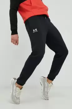 Under Armour pantaloni de trening barbati, culoarea negru, neted imagine